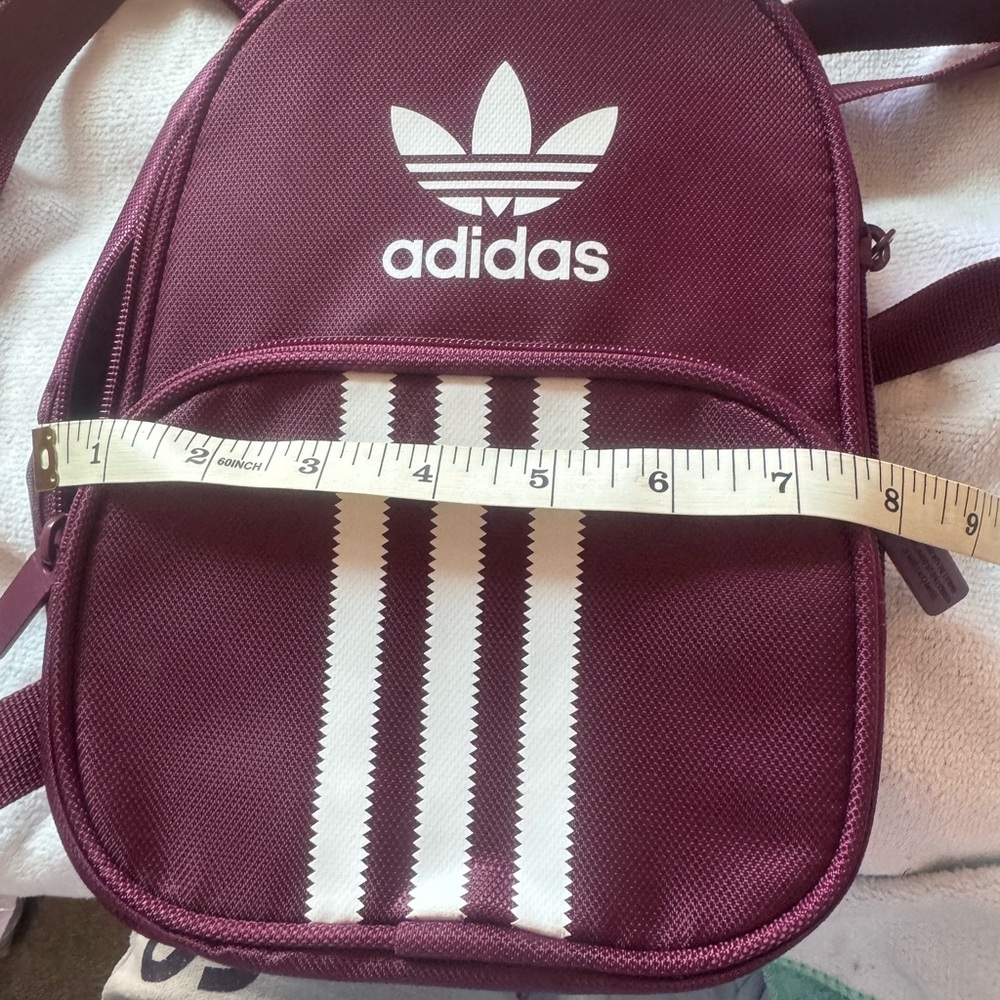 Adidas Burgundy Mini Backpack - Picture 2 of 7